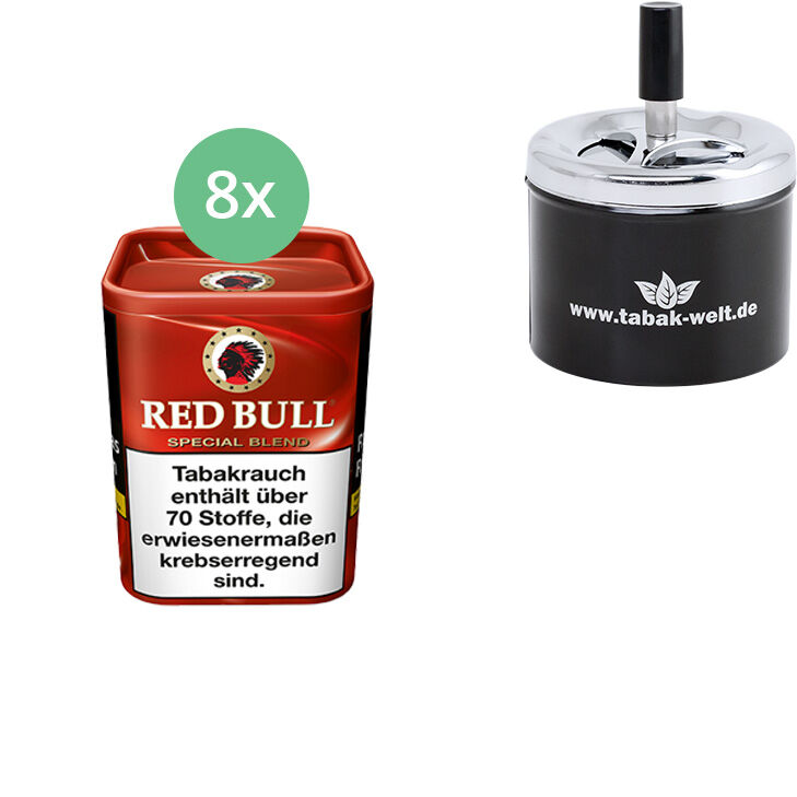 8 x Red Bull Red Blend mit Aschenbecher