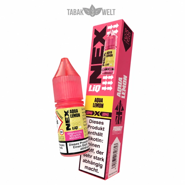 Pod Salt Nexliq Liquid Aqua Lemon 10ml, 10mg/ml