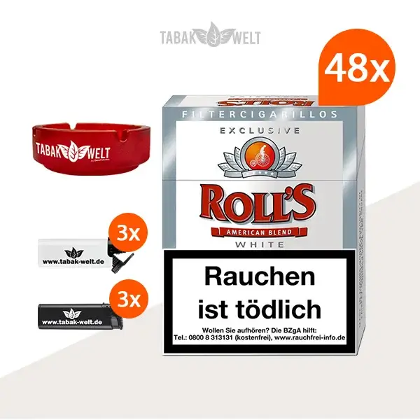 48x-rolls-exclusive-white-zigarillos-mit-feuerzeuge-und-glas-aschenbecher
