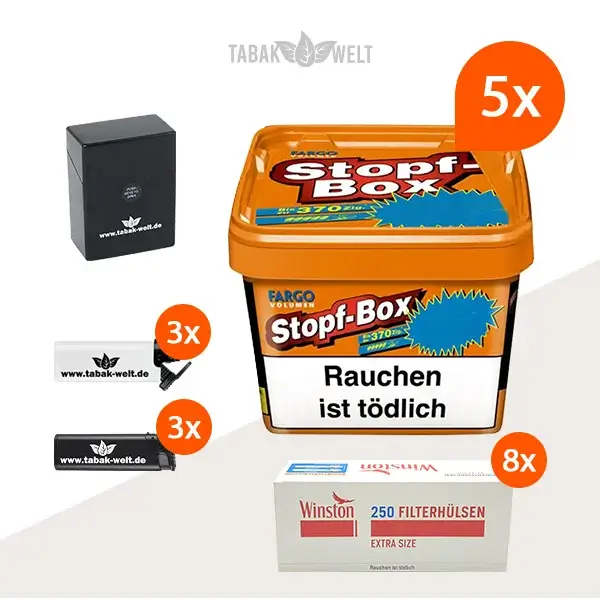 fargo-orange-volumentabak-5x-stopf-box-mit-2000-filterhuelsen