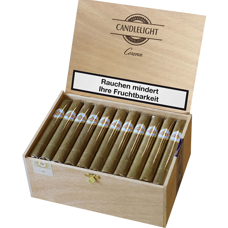 Candlelight Corona Sumatra 1 x 50 Zigarren mit Duo Feuerzeug 