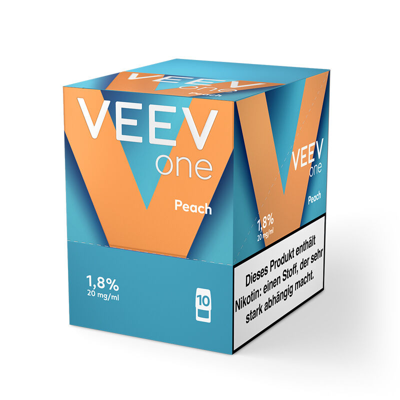 veev one pods peach multipack 10 pods kiste