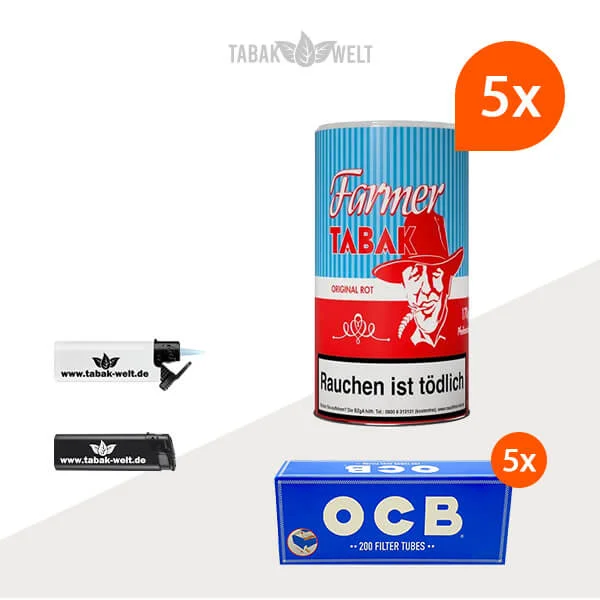 farmer-rot-pfeifentabak-5x-mit-1000-filterhuelsen