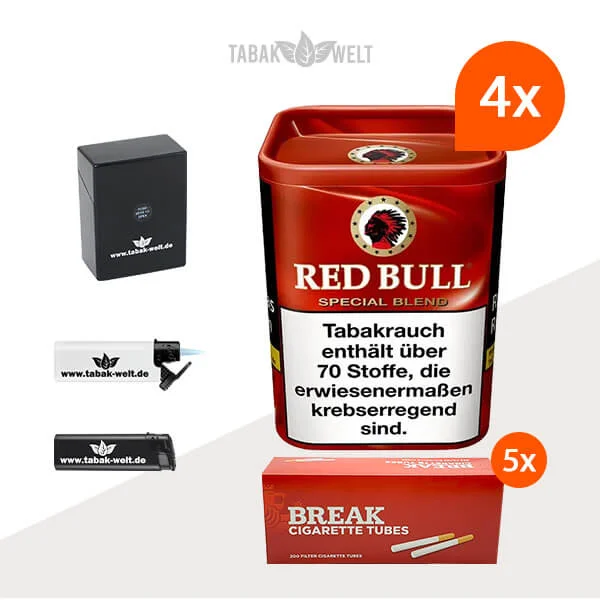 red-bull-special-blend-feinschnitt-tabak-4x-dose-mit-1000-huelsen-und-etui