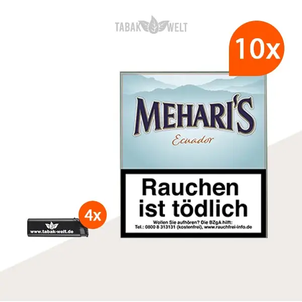 10X Mehari's Ecuador mit Feuerzeuge 10X Mehari's Ecuador mit Feuerzeuge