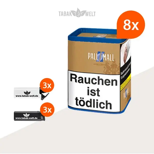 pall-mall-authentic-blue-feinschnitt-tabak-8x-dose-mit-feuerzeuge