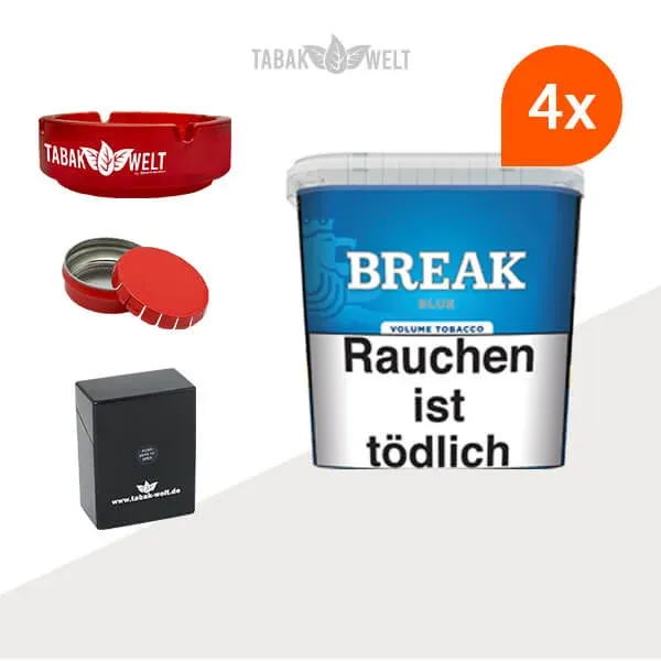 break-blue-volumentabak-4x-giga-box-mit-glas-aschenbecher