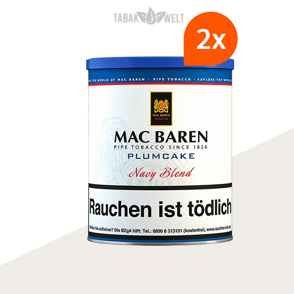 Mac Baren Plumcake Pfeifentabak – 2 große Dosen