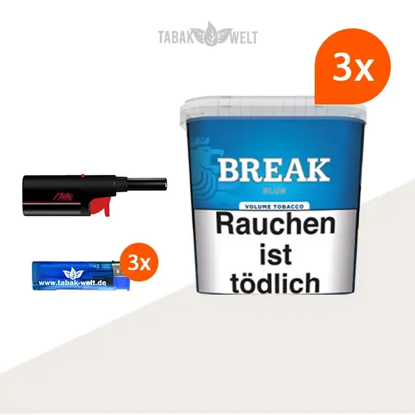 break-blue-volumentabak-3x-giga-box-mit-stabfeuerzeug