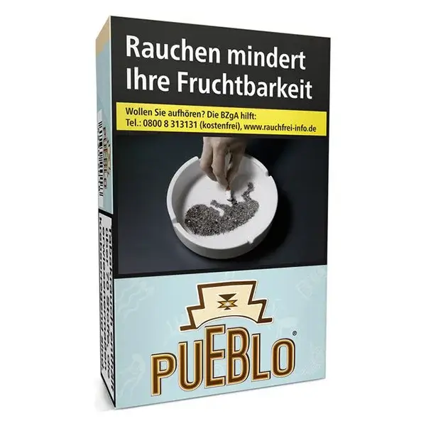 Die Pueblo Zigaretten in blau im original Pack