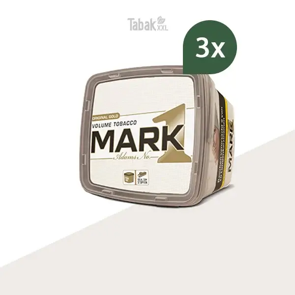 3x Mark 1 Original Gold Volumentabak Eimer 