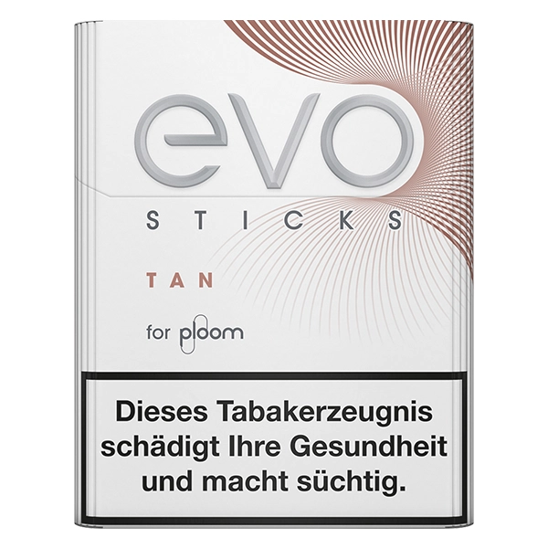 Die Evo Sticks Tan vor einem weissen Hintergrund