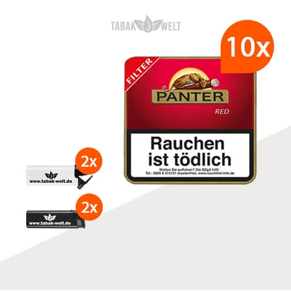10x-panter-red-filter-20er-zigarillos-mit-feuerzeuge 10x-panter-red-filter-20er-zigarillos-mit-feuerzeuge