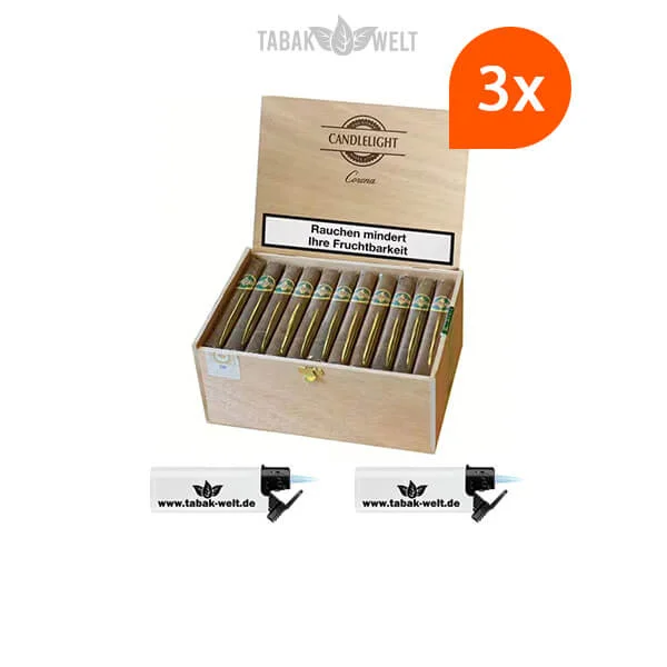 3x-candlelight-corona-brasil-zigarren-mit-sturm-feuerzeuge