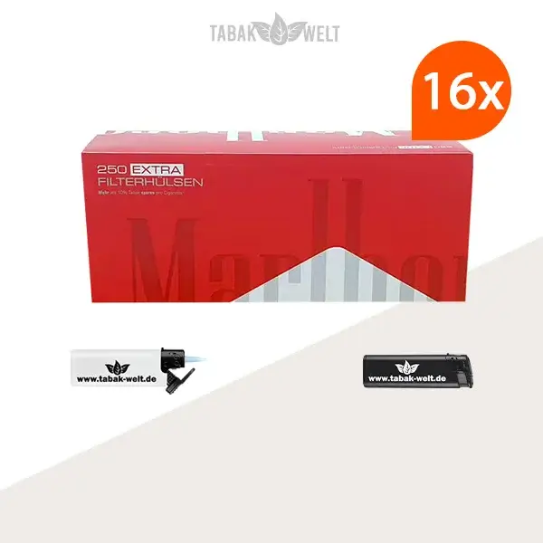 16x-marlboro-red-extra-filterhuelsen-250er-4000-stueck-mit-feuerzeugen