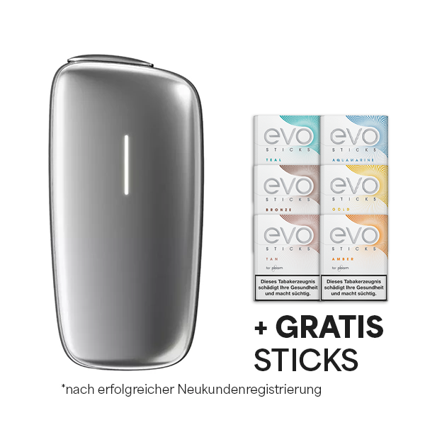 Die Ploom X Silver plus gratis sticks in der Neukundenregistrierungs Aktion