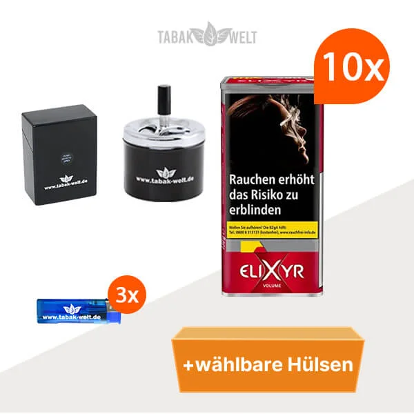 Elixyr Red Volumentabak 10x Dose mit Wahlbaren Filterhülsen Elixyr Red Volumentabak 10x Dose mit Wahlbaren Filterhülsen