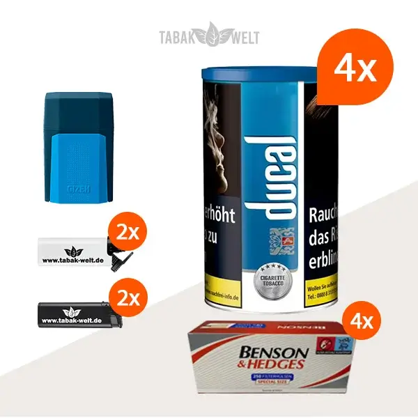 ducal-blau-feinschnitt-tabak-4x-dose-mit-1000-huelsen-und-etui