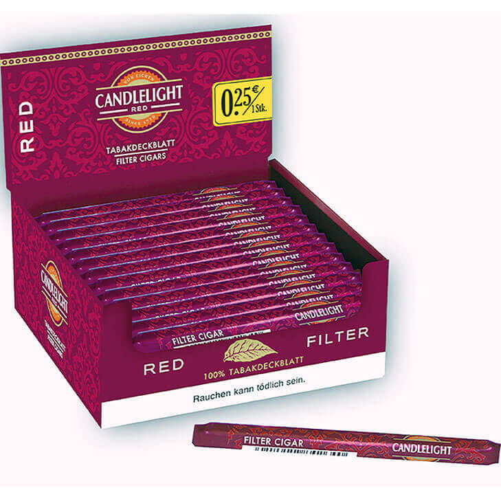 Candlelight Filterzigarillo Red / Cherry Fresh Pack 15,00 €