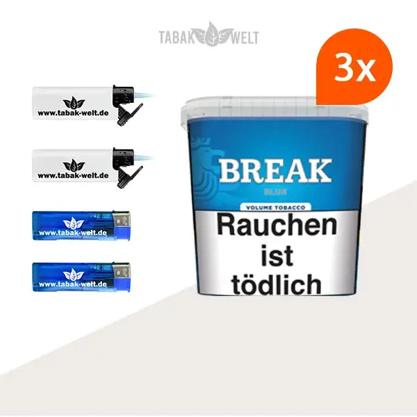 break-blue-volumentabak-3x-giga-box-mit-feuerzeugen