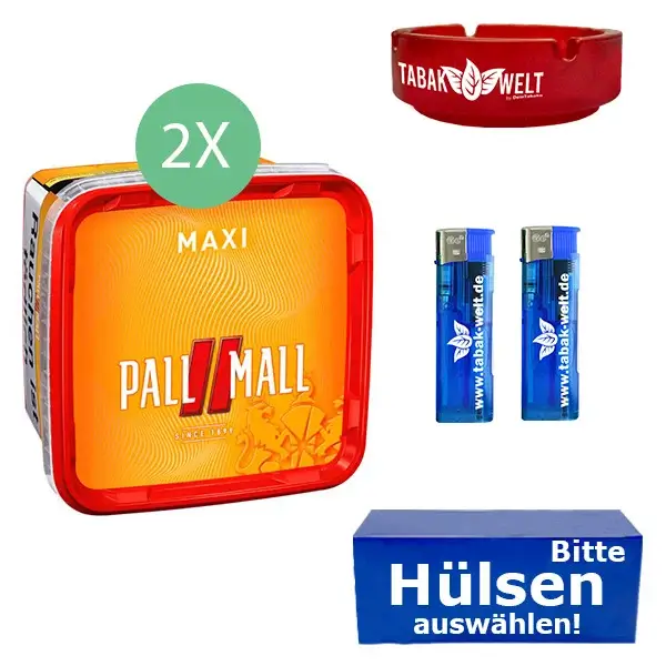 2 x Pall Mall Mix Box mit Glasaschenbecher