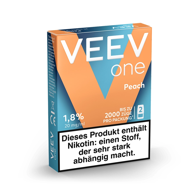 veev one pods peach im multipack verpackung seitlich