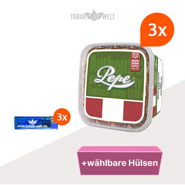 pepe-rich-green-volumentabak-3-Eimer-mit-wahlbaren-hulsen