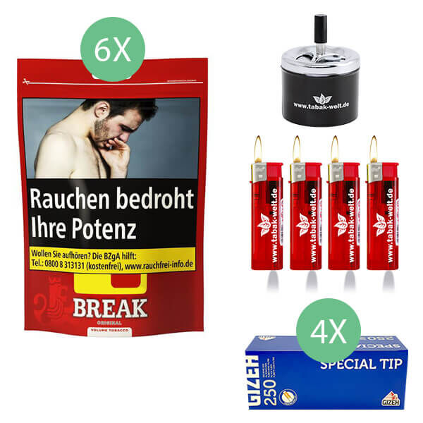 6 x Break Original Beutel mit 1000 Special Tip Hülsen