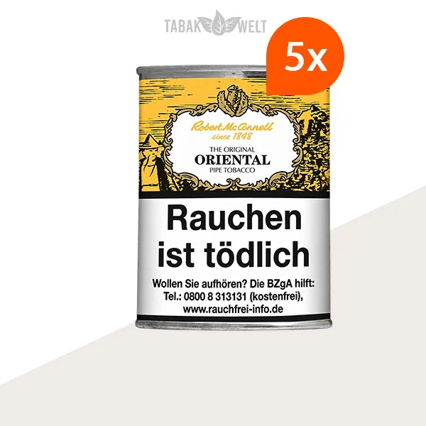 Robert McConnell Original Oriental Pfeifentabak 5x Box