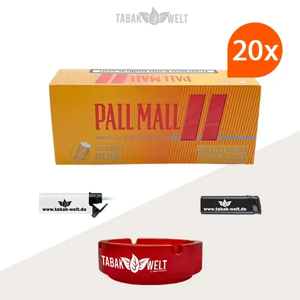 20x-pall-mall-allround-red-xtra-filterhuelsen-200er-4000-stueck-mit-aschenbecher