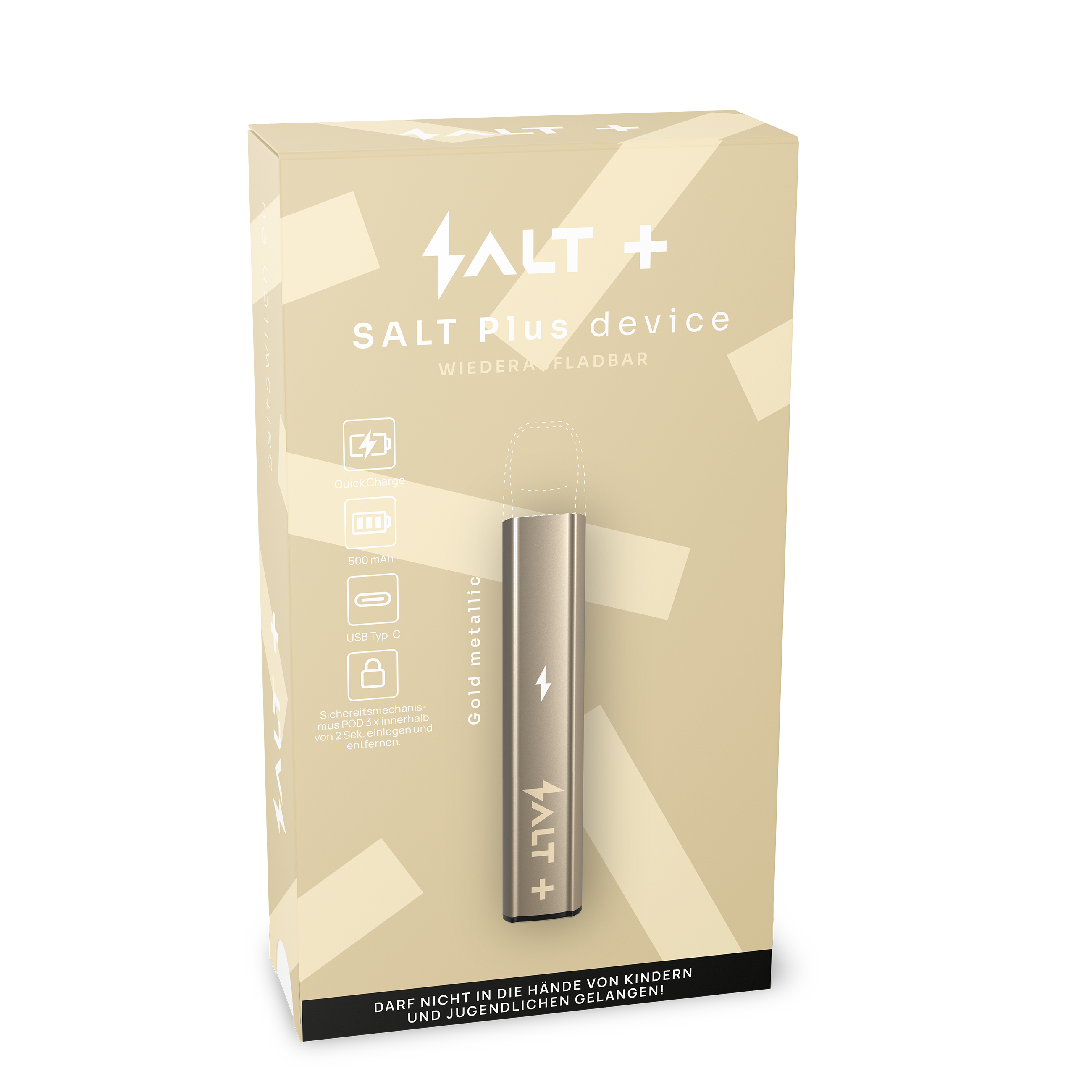 Salt Plus E-Zigarette (Goldmetallic) Akkuträger