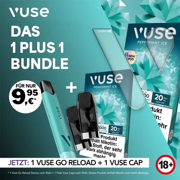 1x vuse go reload pen aqua 1x vuse cap