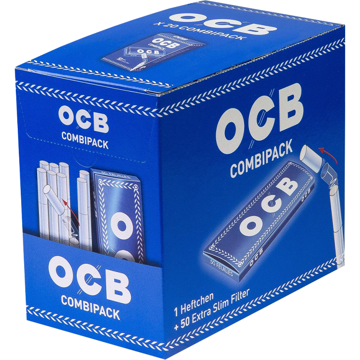 OCB Combipack 20 x 50 Blatt mit Filtersticks 5,7 mm