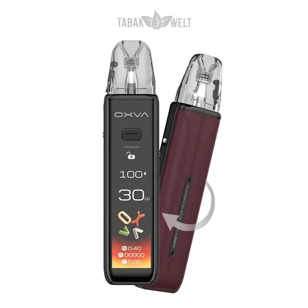 Oxva Xlim 3 Ultra Kit Bordeaux Red Pod System Ansicht beidseitig Oxva Xlim 3 Ultra Kit Bordeaux Red Pod System Ansicht beidseitig