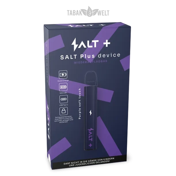 salt-plus-e-zigarette-purple-soft-touch-akkutraeger