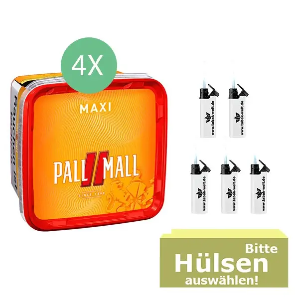 4 x Pall Mall Mix Box mit Feuerzeugen