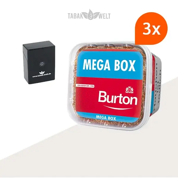 Burton Red Volumentabak 3x Mega Box mit Etui 