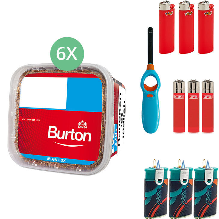 Burton 6 x 290g mit Feuerzeugen