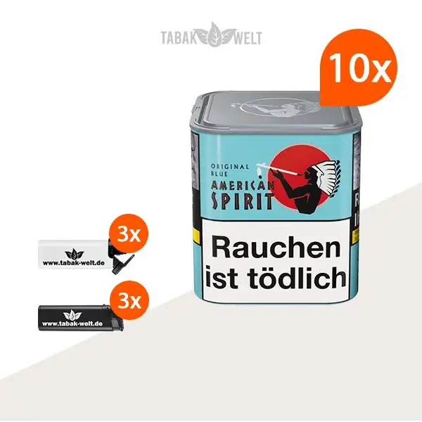american-spirit-blue-feinschnitt-tabak-10x-original-dose-mit-feuerzeugen american-spirit-blue-feinschnitt-tabak-10x-original-dose-mit-feuerzeugen
