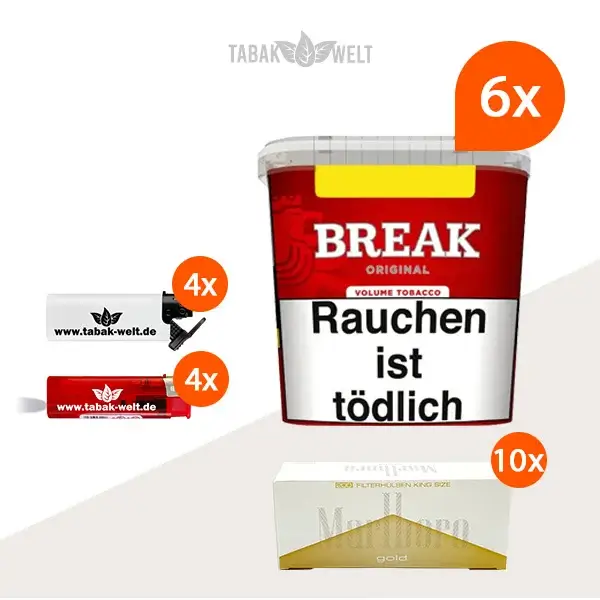 break-original-volumentabak-6x-giga-box-mit-2000-king-size-huelsen-und-sturmfeuerzeugen