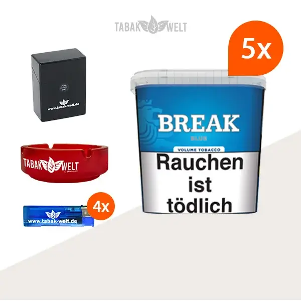break-blue-volumentabak-5x-giga-box-mit-glas-aschenbecher