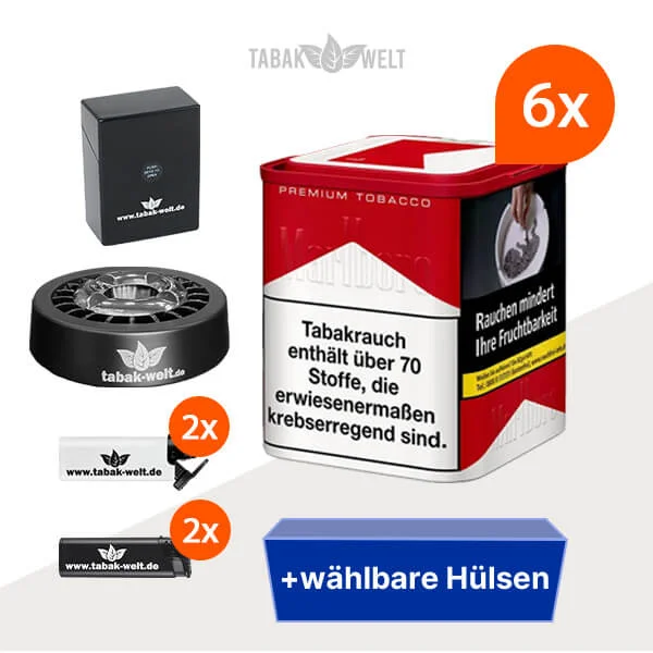 marlboro-red-feinschnitt-tabak-6x-dose-mit-waehlbare-filterhuelsen
