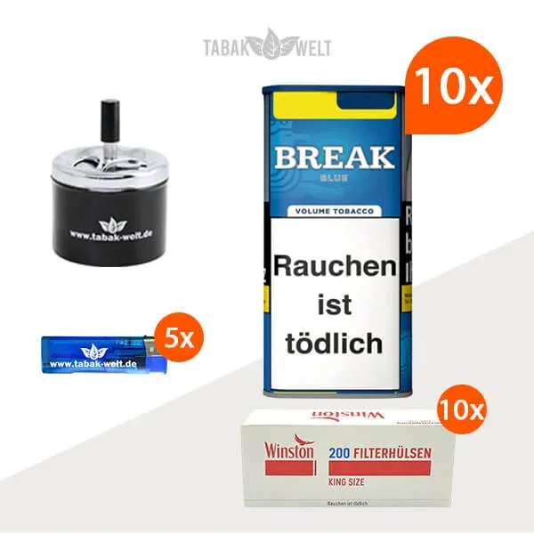 break-blue-volumentabak-10x-dose-mit-2000-king-size-filterhuelsen-und-feuerzeugen