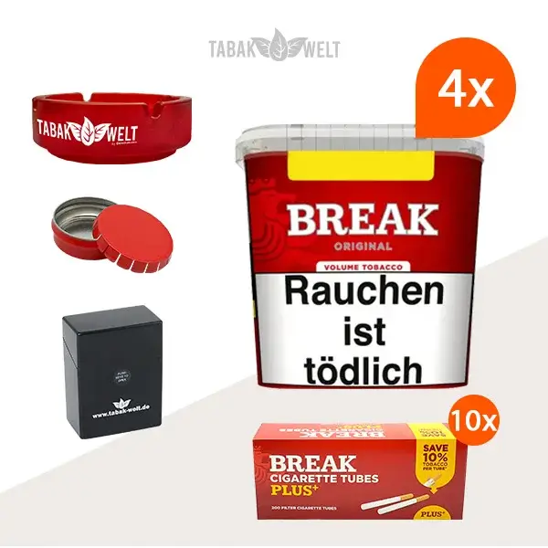 break-original-volumentabak-4x-giga-box-mit-2000-plus-huelsen-und-mini-aschenbecher