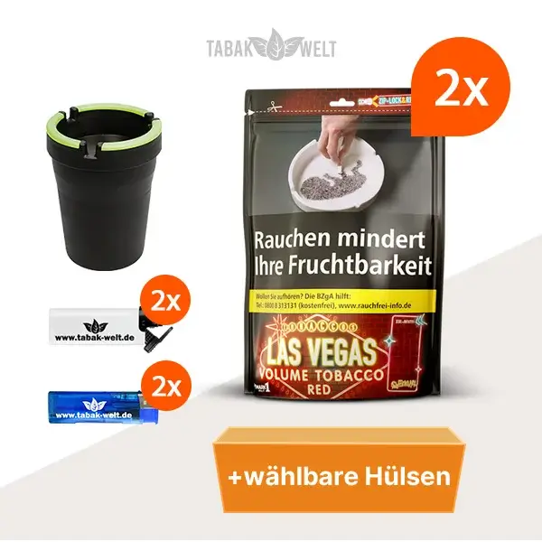 las-vegas-red-volumentabak-2x-beutel-mit-waehlbaren-huelsen