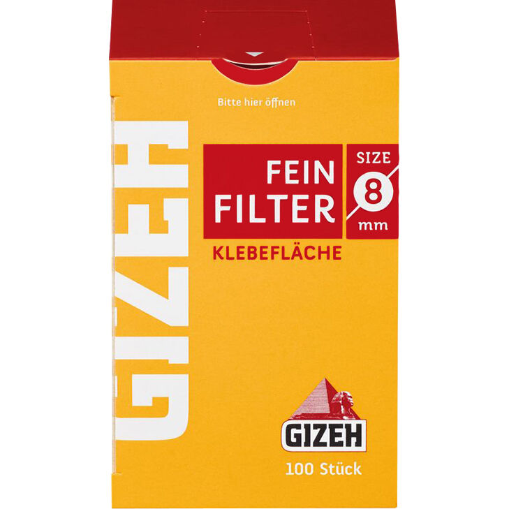 Gizeh Feinfilter 8 mm 100 Stück