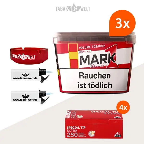 mark-1-red-volumentabak-3x-mit-1000-filterhuelsen-und-sturm-feuerzeugen