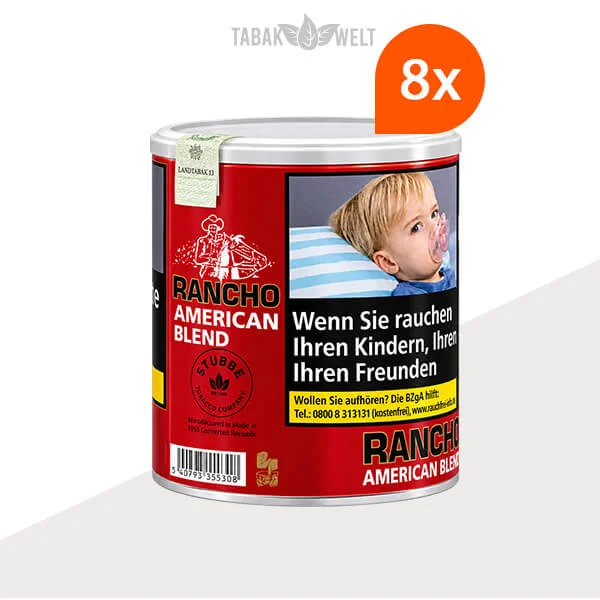 Rancho American Blend – 8 Dosen im Set