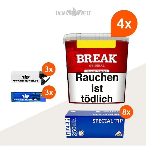break-original-volumentabak-4-x-giga-box-mit-2000-special-tip-huelsen-und-sturmfeuerzeug