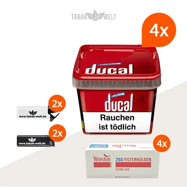 ducal-red-volumentabak-4x-eimer-mit-1000-extra-size-huelsen
